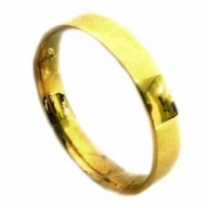 Aliança em Ouro Amarelo 18K Reta